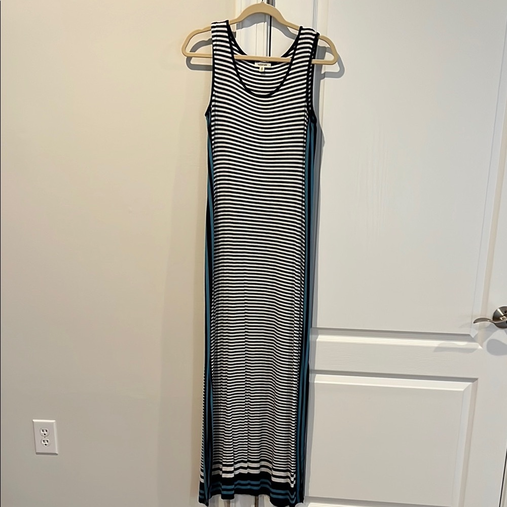 Max Studio Striped Sleeveless Maxi Dress
